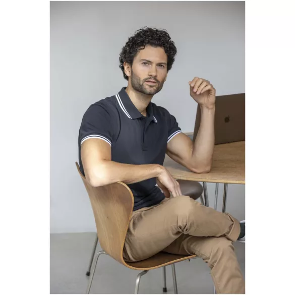 38108800 - Tricou polo - pentru barbati - cu maneca scurta - Amarago - HEATHER GREY