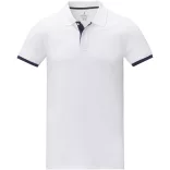 38110010 - Tricou polo - pentru barbati - cu maneca scurta - Morgan - ALB