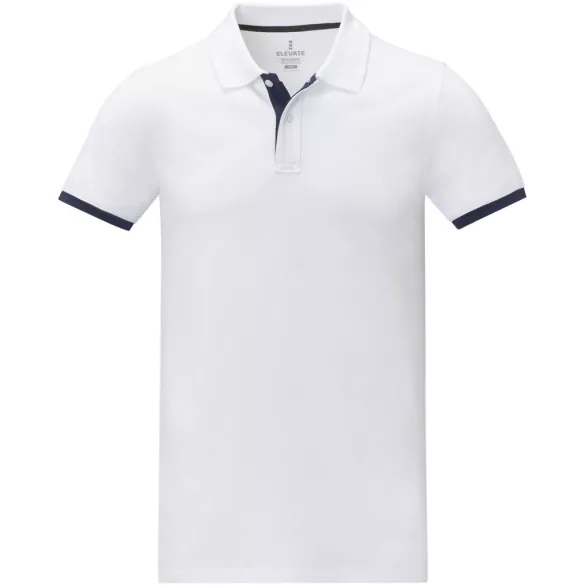 38110010 - Tricou polo - pentru barbati - cu maneca scurta - Morgan - ALB