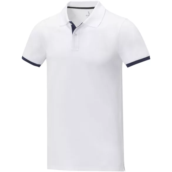 38110010 - Tricou polo - pentru barbati - cu maneca scurta - Morgan - ALB