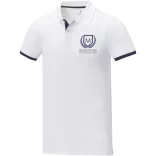 38110010 - Tricou polo - pentru barbati - cu maneca scurta - Morgan - ALB