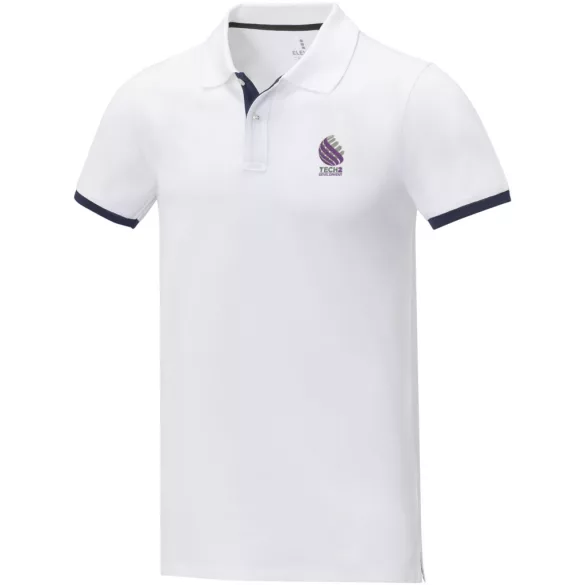 38110010 - Tricou polo - pentru barbati - cu maneca scurta - Morgan - ALB