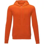 38229330 - Hanorac pentru barbati cu fermoar complet - Theron - PORTOCALIU
