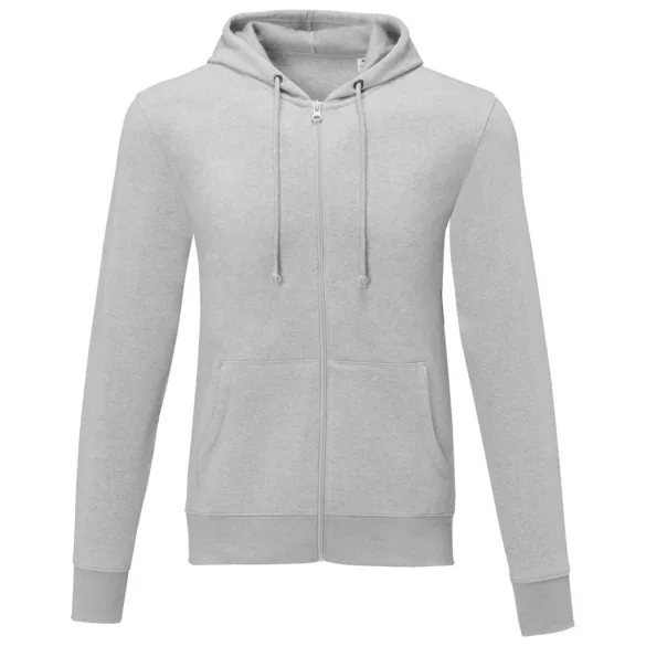 38229800 - Hanorac pentru barbati cu fermoar complet - Theron - HEATHER GREY