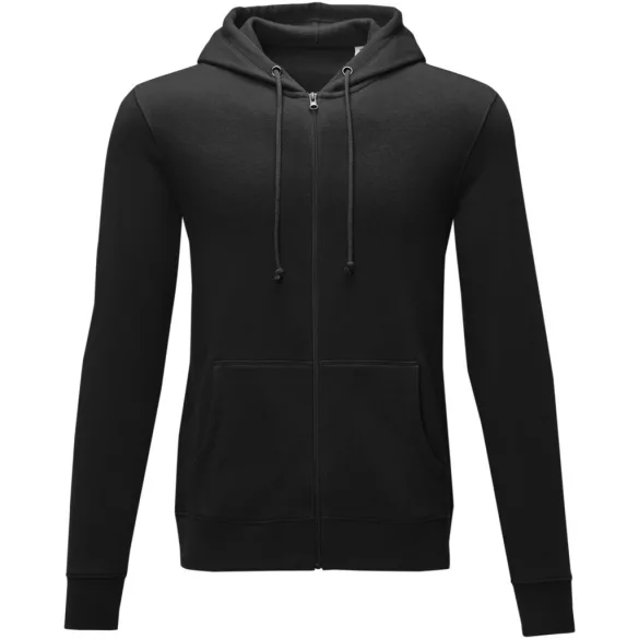 38229990 - Hanorac pentru barbati cu fermoar complet - Theron - NEGRU
