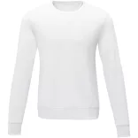 38231010 - Pulover barbatesc cu guler rotund - Zenon - ALB