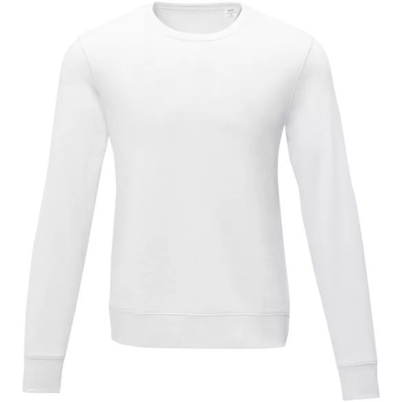 38231010 - Pulover barbatesc cu guler rotund - Zenon - ALB