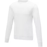 38231010 - Pulover barbatesc cu guler rotund - Zenon - ALB