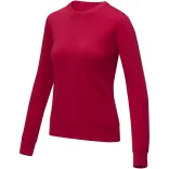 38232250 - Pulover pentru femei cu guler rotund - Zenon - ROSU