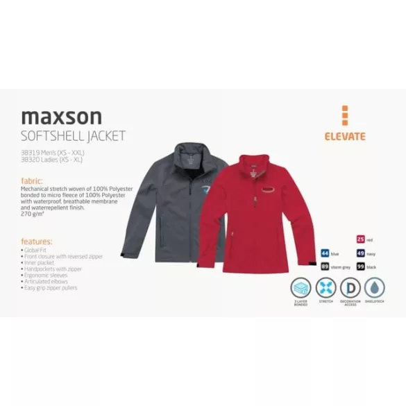 38319490 - Geaca softshell pentru barbati - Maxson - Navy