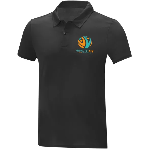 39094900 - Tricou polo cool-fit - pentru barbati - cu maneca scurta - Deimos - NEGRU