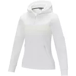 39473014 - Pulover tip hanorac cu fermoar - pentru femei - Sayan - ALB