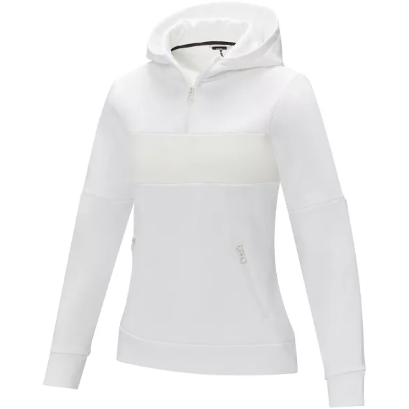 39473014 - Pulover tip hanorac cu fermoar - pentru femei - Sayan - ALB