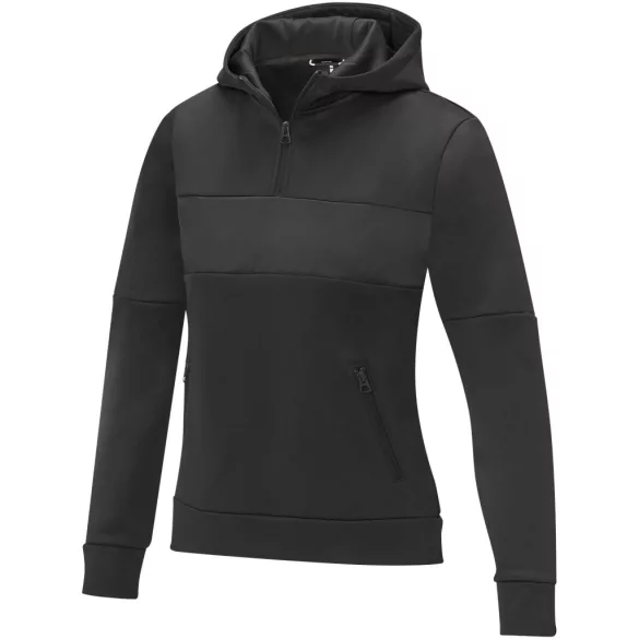 39473900 - Pulover tip hanorac cu fermoar - pentru femei - Sayan - NEGRU