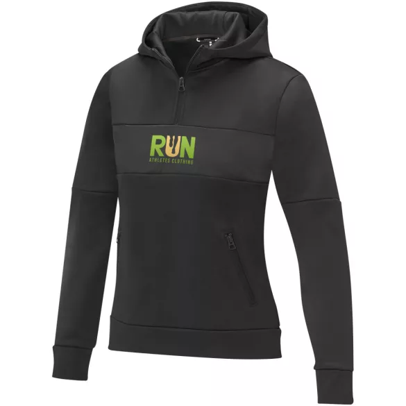 39473900 - Pulover tip hanorac cu fermoar - pentru femei - Sayan - NEGRU