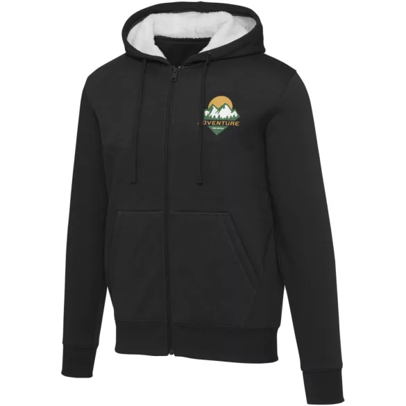 39507909 - Hanorac Natron sherpa cu fermoar - Natron - NEGRU