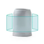 JR3987-Cana-ceramica-cu-finisaj-lucios-pentru-sublimare-700ml-SAMUI-ALB