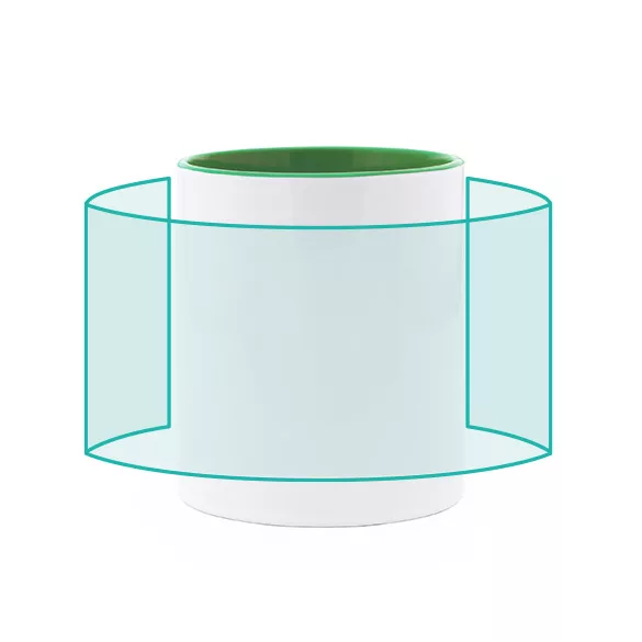 MD4001-Cana-din-ceramica-pentru-sublimare-cu-toarta-si-interior-colorat-350-ml-MANGO-ALB-VERDE-TEI