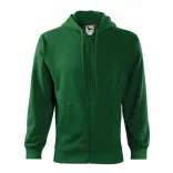 4100613-Hanorac-pentru-barbati-Trendy-Zipper-Verde-sticla