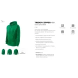 4101613-Hanorac-pentru-barbati-Trendy-Zipper-Verde-mediu