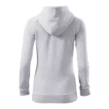 4103212 - Hanorac pentru dama - Trendy Zipper - [Gri deschis]