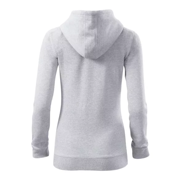 4103212 - Hanorac pentru dama - Trendy Zipper - [Gri deschis]