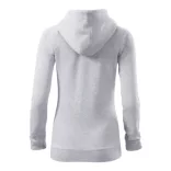4110312 - Hanorac pentru dama - Trendy Zipper - [Gri deschis]