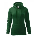 4110612-Hanorac-pentru-dama-Trendy-Zipper-Verde-sticla