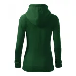 4110612-Hanorac-pentru-dama-Trendy-Zipper-Verde-sticla