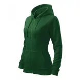 4110612-Hanorac-pentru-dama-Trendy-Zipper-Verde-sticla