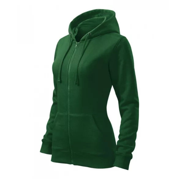 4110612-Hanorac-pentru-dama-Trendy-Zipper-Verde-sticla