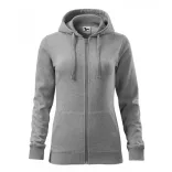 4111212-Hanorac-pentru-dama-Trendy-Zipper-Gri-inchis