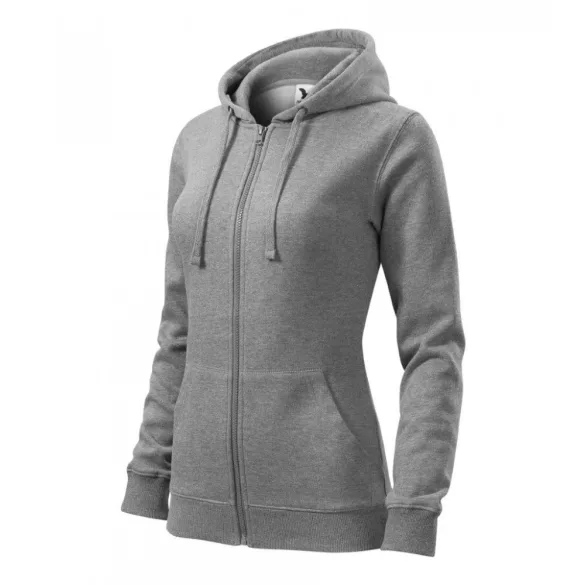 4111212-Hanorac-pentru-dama-Trendy-Zipper-Gri-inchis