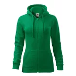 4111612-Hanorac-pentru-dama-Trendy-Zipper-Verde-mediu