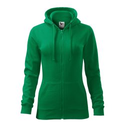  4111612 - Hanorac pentru dama - Trendy Zipper - [Verde mediu]
