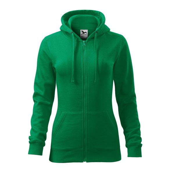 4111612-Hanorac-pentru-dama-Trendy-Zipper-Verde-mediu