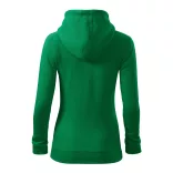 4111612-Hanorac-pentru-dama-Trendy-Zipper-Verde-mediu