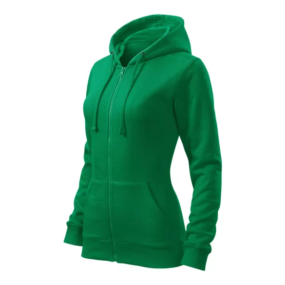 4111612-Hanorac-pentru-dama-Trendy-Zipper-Verde-mediu