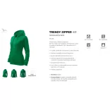 4111612-Hanorac-pentru-dama-Trendy-Zipper-Verde-mediu