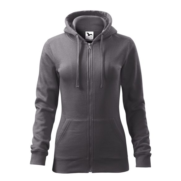 4113612-Hanorac-pentru-dama-Trendy-Zipper-Gri-Metalic