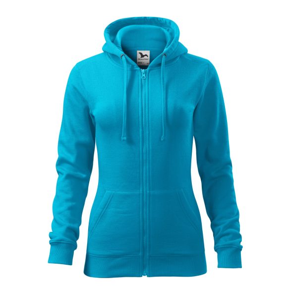 4114612-Hanorac-pentru-dama-Trendy-Zipper-Turcoaz