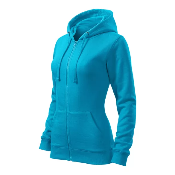 4114612-Hanorac-pentru-dama-Trendy-Zipper-Turcoaz