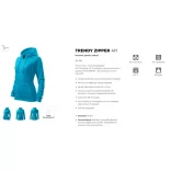 4114612-Hanorac-pentru-dama-Trendy-Zipper-Turcoaz