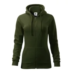 4116912 - Hanorac pentru dama - Trendy Zipper - [Military]