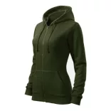 4116912 - Hanorac pentru dama - Trendy Zipper - [Military]