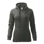 4117212-Hanorac-pentru-dama-Trendy-Zipper-Gri-Ardezie