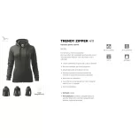 4117212-Hanorac-pentru-dama-Trendy-Zipper-Gri-Ardezie