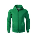 4121607 - Hanorac pentru copii - Trendy Zipper - [Verde mediu]
