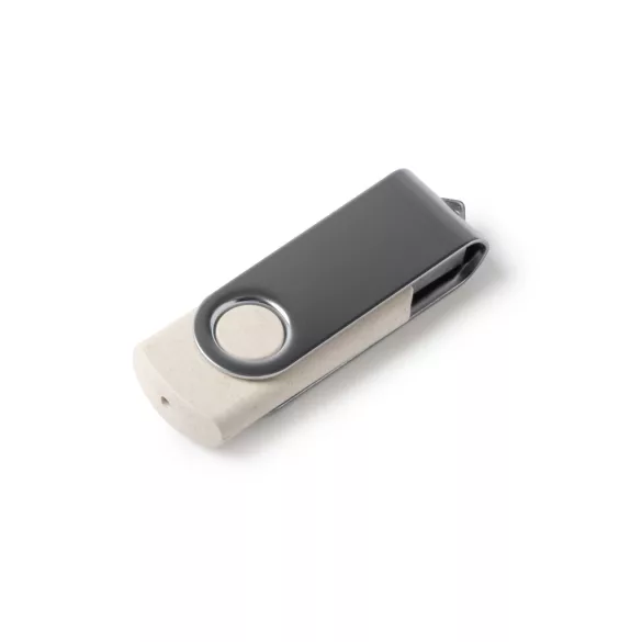 US4194-Stick-de-memorie-USB-din-fibra-de-grau-cu-clema-pivotanta-metalica-VENAK-NATURAL