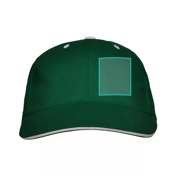 GO7008-Sapca-din-bumbac-cu-cozoroc-contrastant-6-panele-PANEL-VERDE-STICLA